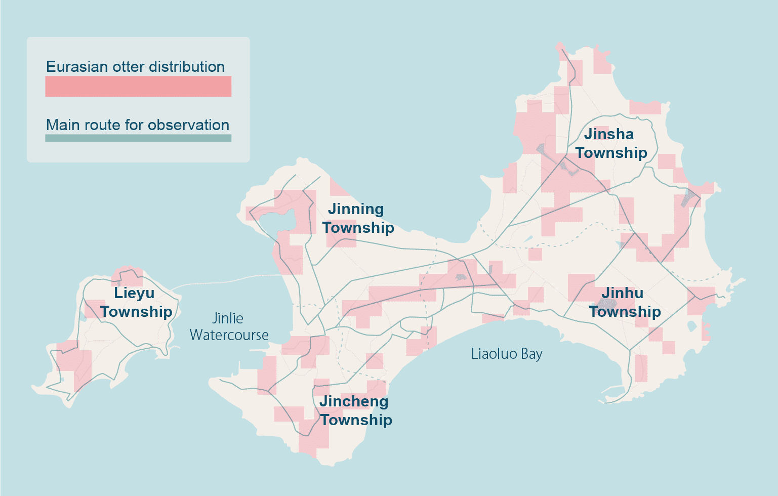 Distribution of Otters