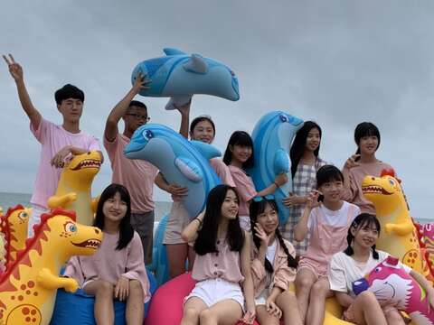 2019金門夏日音樂季活動后湖濱海公園會場設置網美拍照熱點-多彩懶骨頭區