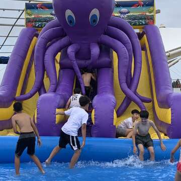 2019金門夏日音樂季活動后湖濱海公園會場設置有趣又好玩又好拍的設施-章魚大滑梯