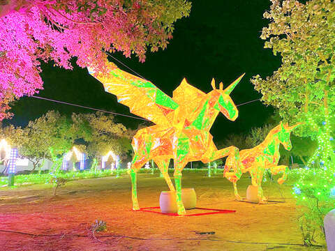 将於2月25日晚间在罗宝田神父纪念公园举行点灯仪式。（金湖镇公所提供）