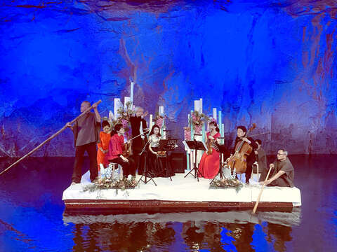 坑道音樂節中，大提琴家張正傑等音樂家帶來優美的曲目。 （金管處提供）