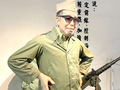 俞大維蠟像。（陳麗妤攝）