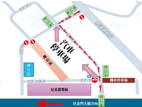 4月19日、20日交通管制圖。（金城分局提供）