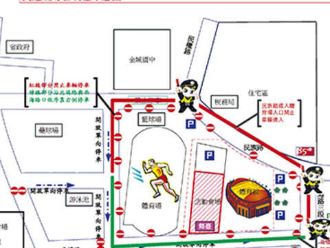 2018金門跨年晚會活動將實施交通管制圖