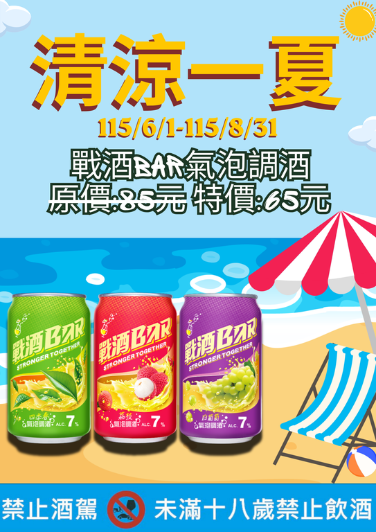 115年夏季氣泡酒促銷